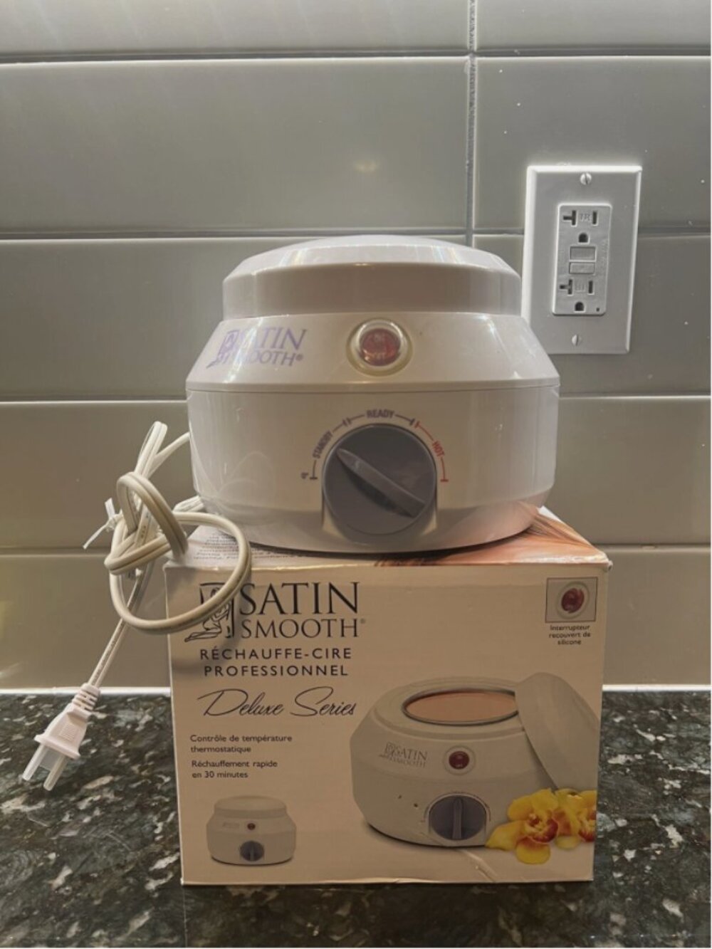 Satin Smooth Professional Single Wax Warmer Model SSW09CC Full Roll Wax Strips